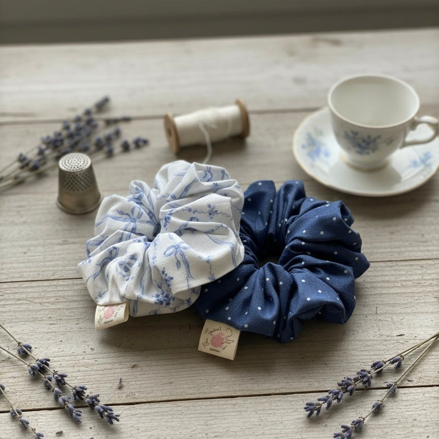 Something Blue Scrunchies (Set Of 2)