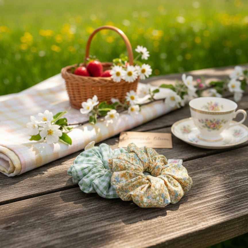 Countryside Bloom Scrunchies (Set Of 2)