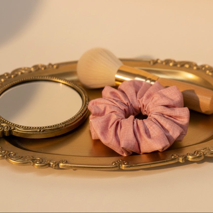 Vintage Blush Scrunchie
