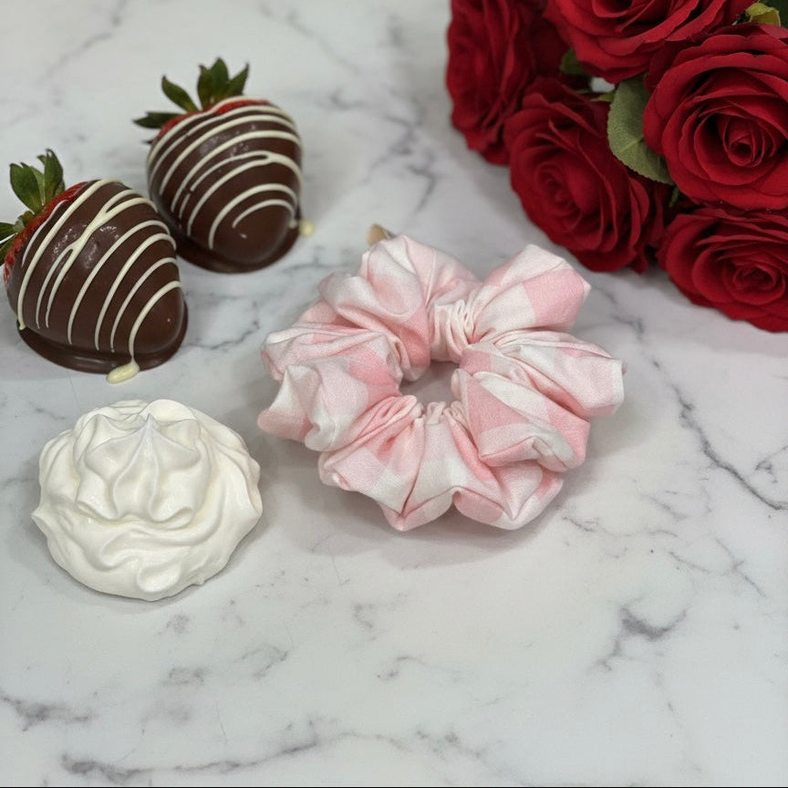 Strawberries and Cream Scrunchie