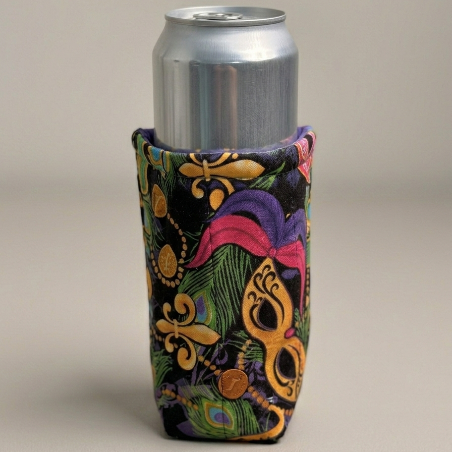 Mardi Gras Cup Cozy
